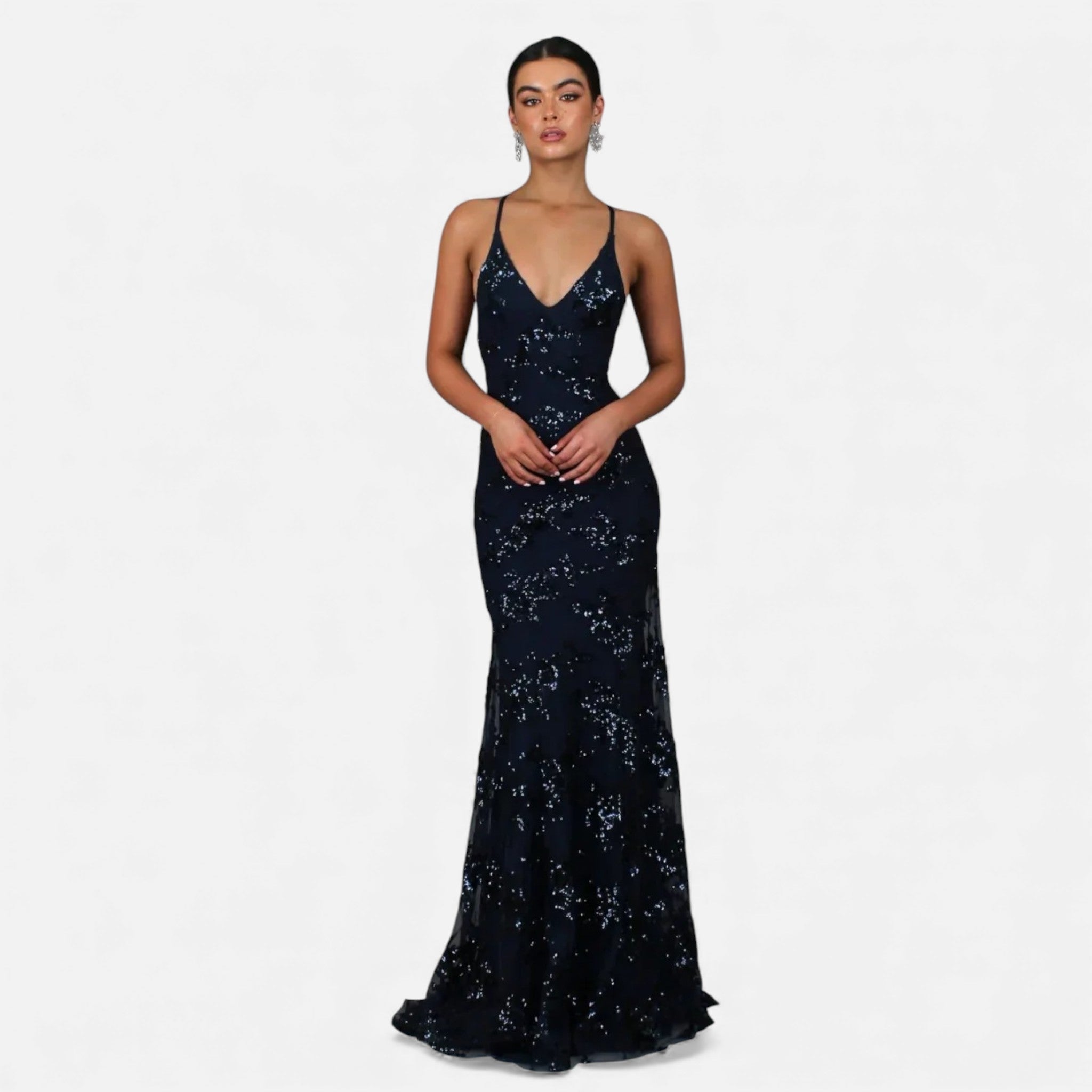Aveline - Women's Sequin Maxi Dress for Formal Events, Elegant Fitted Gown 1