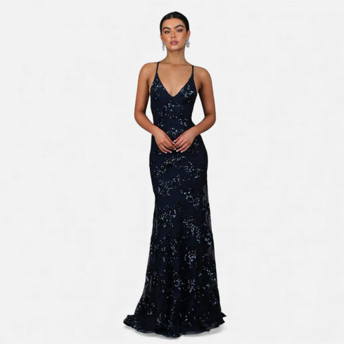 Aveline - Women's Sequin Maxi Dress for Formal Events, Elegant Fitted Gown 1