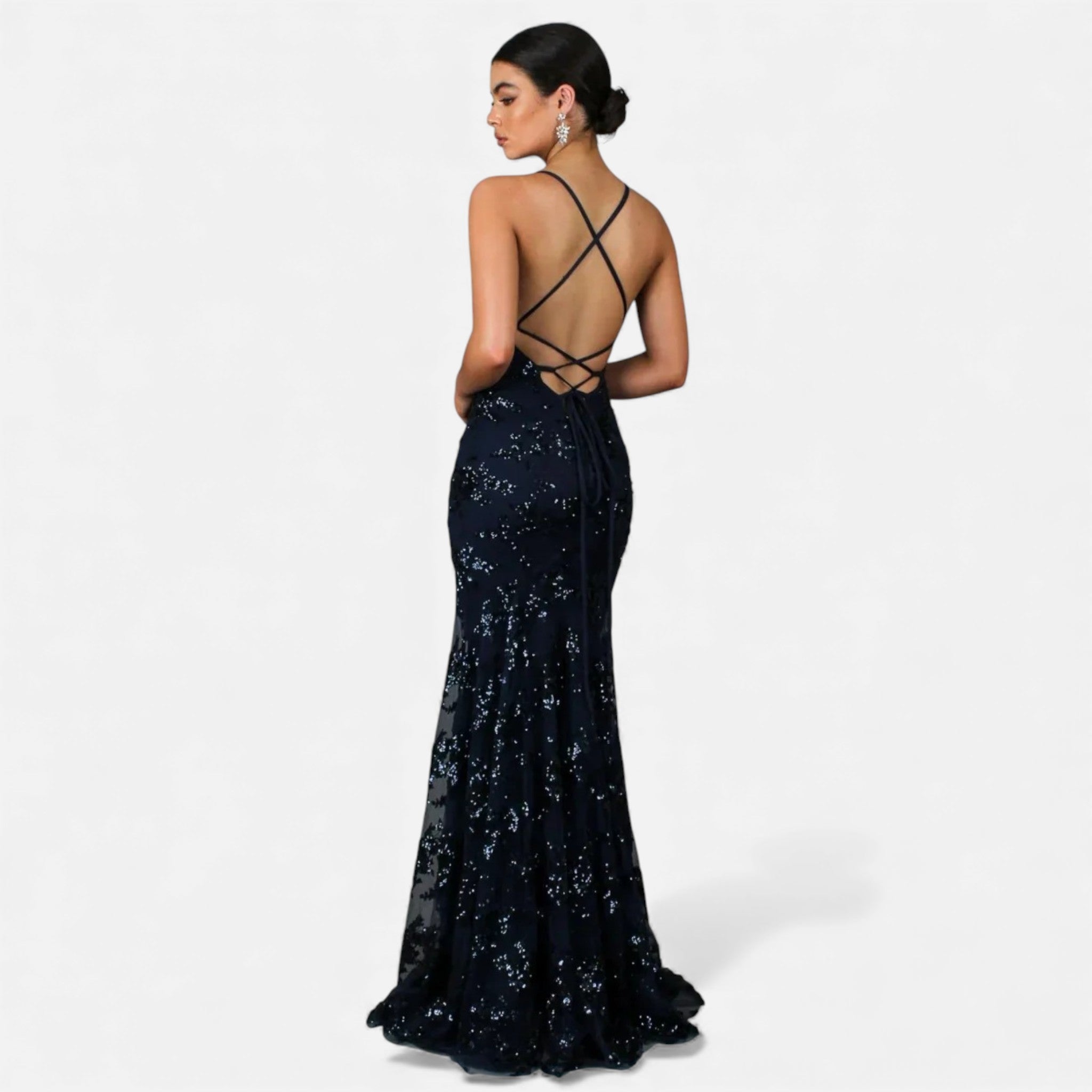 Aveline - Women's Sequin Maxi Dress for Formal Events, Elegant Fitted Gown 3