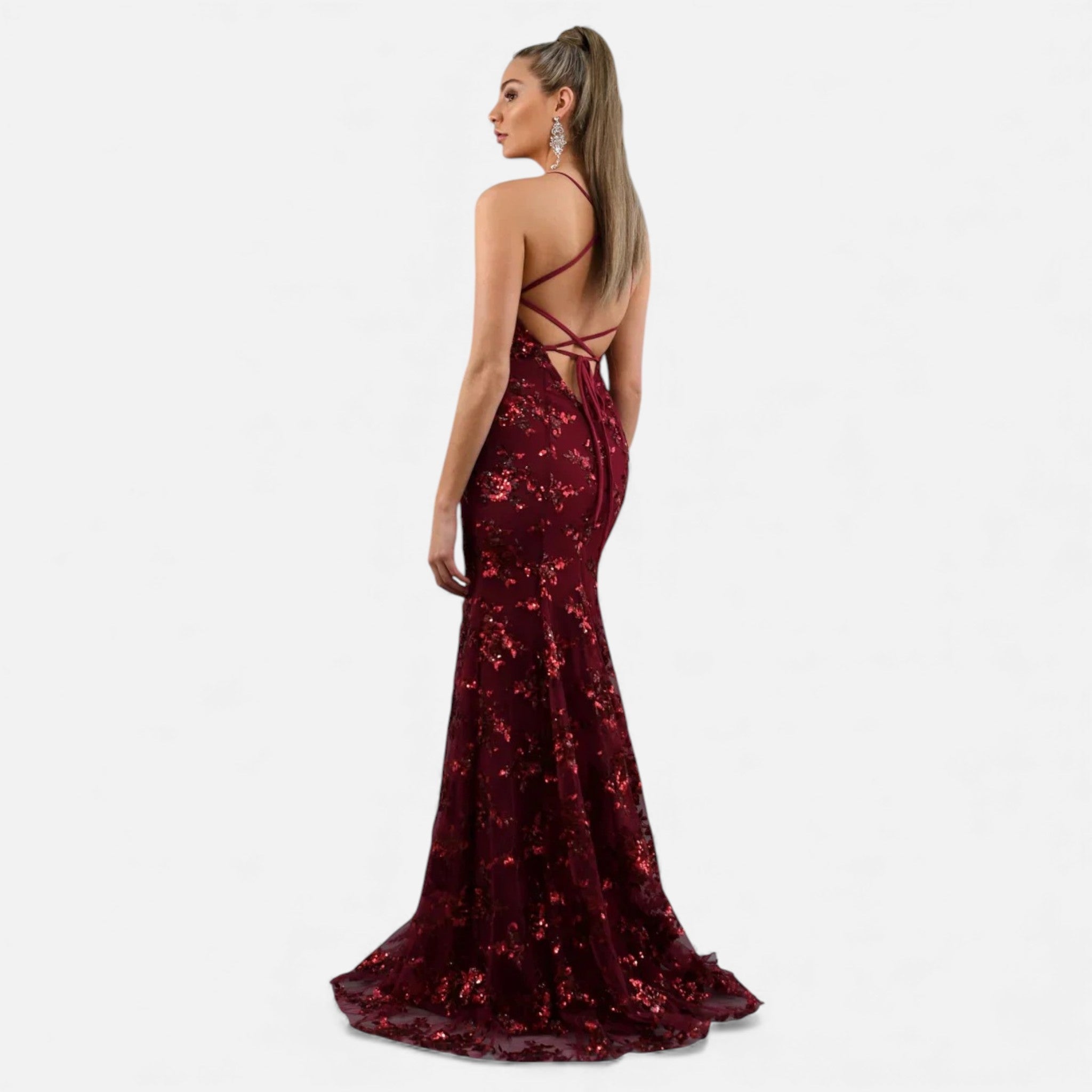 Aveline - Women's Sequin Maxi Dress for Formal Events, Elegant Fitted Gown 4