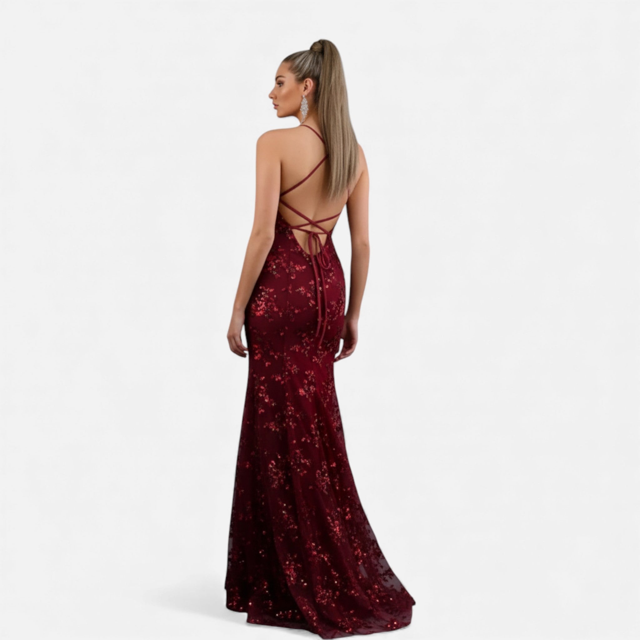 Aveline - Women's Sequin Maxi Dress for Formal Events, Elegant Fitted Gown 6