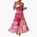 Chic Long-Sleeve Summer Dress for Women - Comfortable Plus Size Option 0
