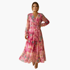 Chic Long-Sleeve Summer Dress for Women - Comfortable Plus Size Option 1
