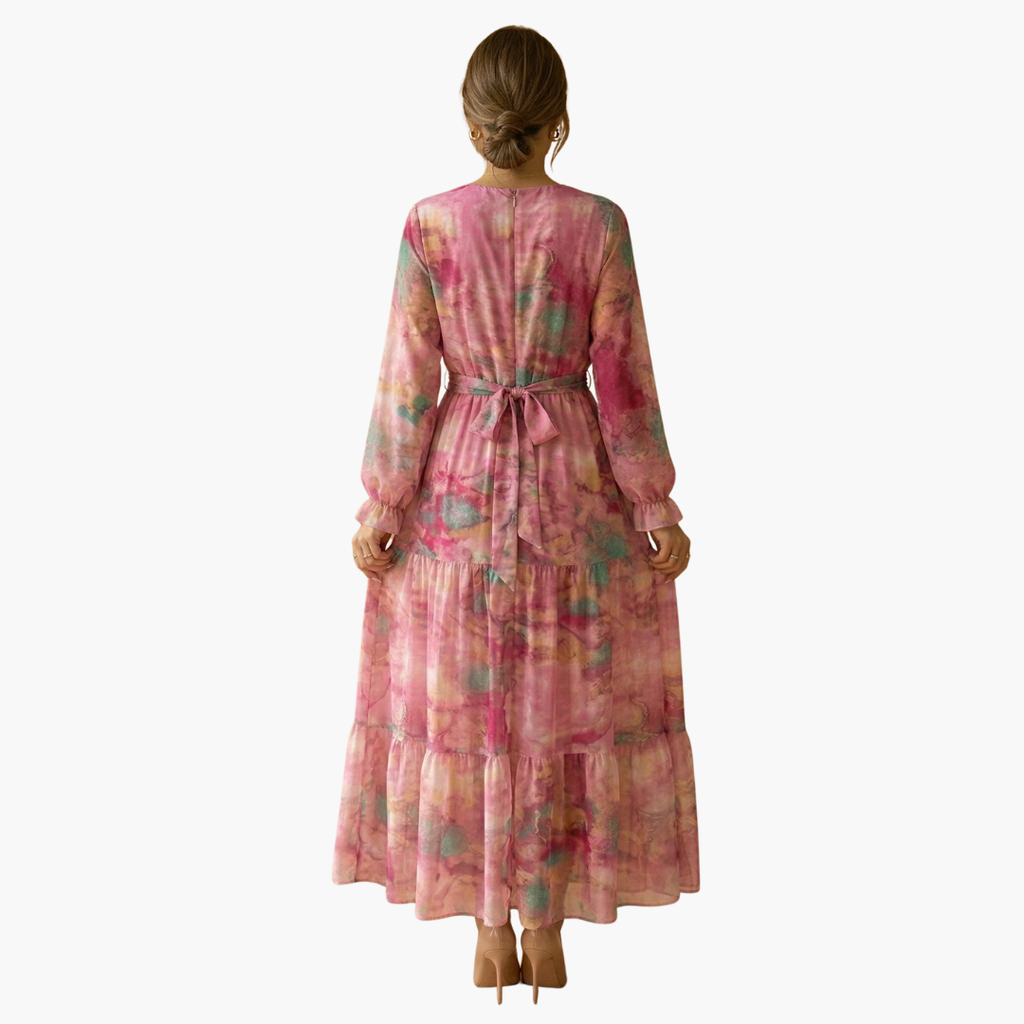 Chic Long-Sleeve Summer Dress for Women - Comfortable Plus Size Option 4