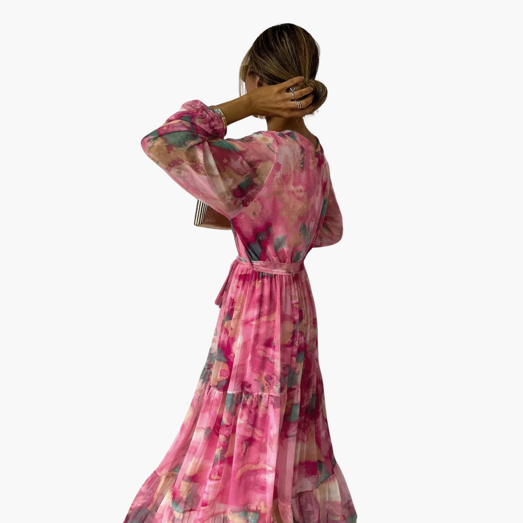 Chic Long-Sleeve Summer Dress for Women - Comfortable Plus Size Option 8