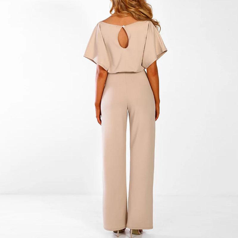Chic Women's Set - Two-Piece Tie Waist Wide Leg Outfit for Effortless Style 1