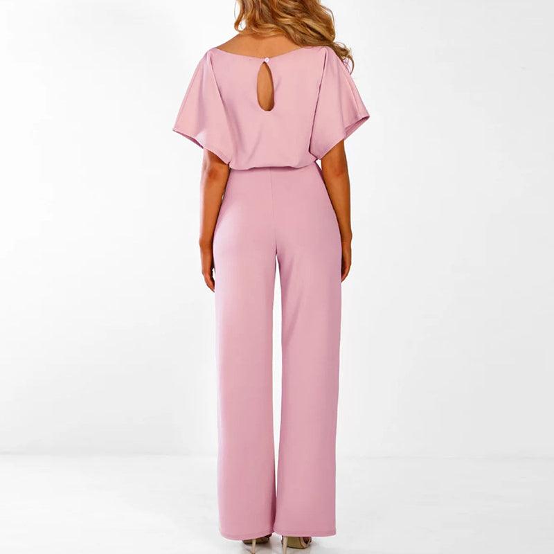 Chic Women's Set - Two-Piece Tie Waist Wide Leg Outfit for Effortless Style 7