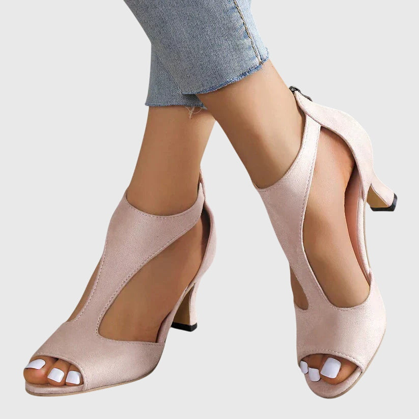 Delfina - Women's Black Heels with Orthopedic Support for All-Day Comfort 0