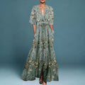 Elegant Floral Maxi Dress - Women's Summer Dress for Effortless Style 0