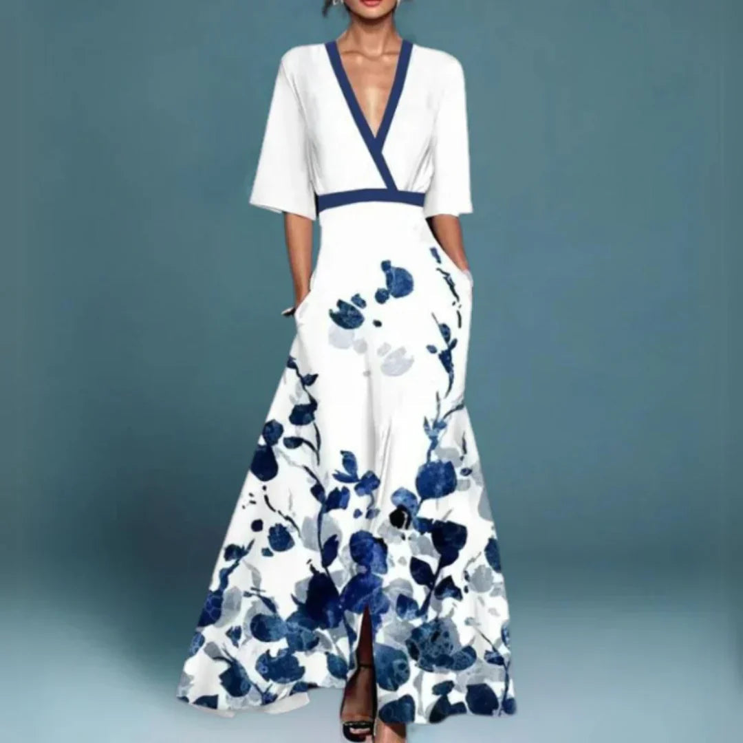 Elegant Floral Maxi Dress - Women's Summer Dress for Effortless Style 1