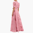 Elegant Floral Summer Dress for Women - Puff Sleeves & Tailored Fit 3