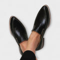 Elegant Orthopedic Black Loafers for Women - All-Day Comfort & Style 0