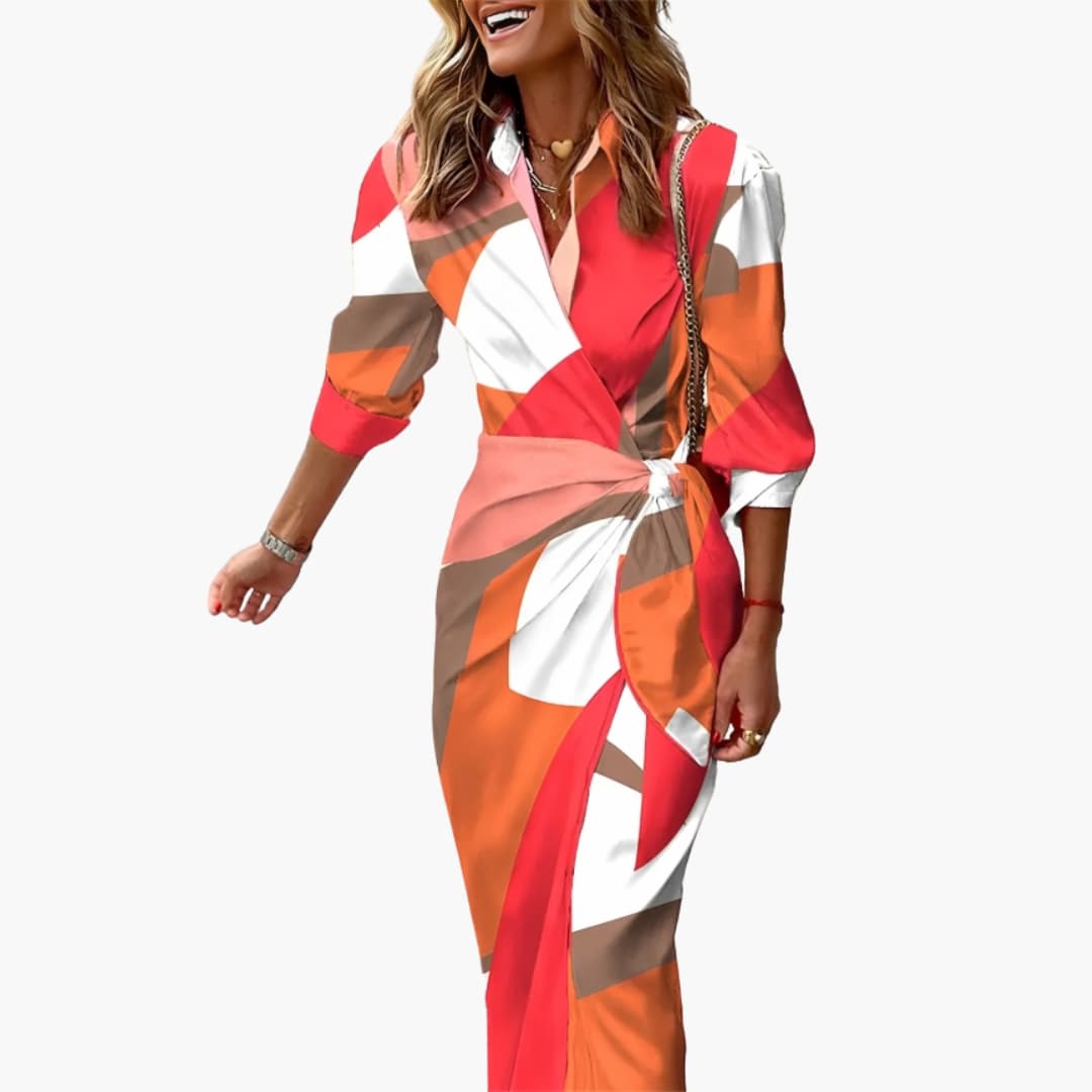 Elegant Striped Maxi Dress for Women - Breathable Cotton Summer Wear 5