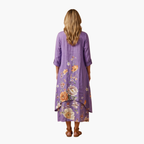 Elegant Women's Long Sleeve A-line Dress with Side Pockets - Formal Dresses 5