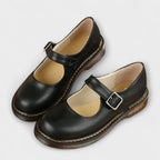 Elegant Women's Mary Jane Shoes with Adjustable Buckle Strap - Comfortable Flat Sole 1