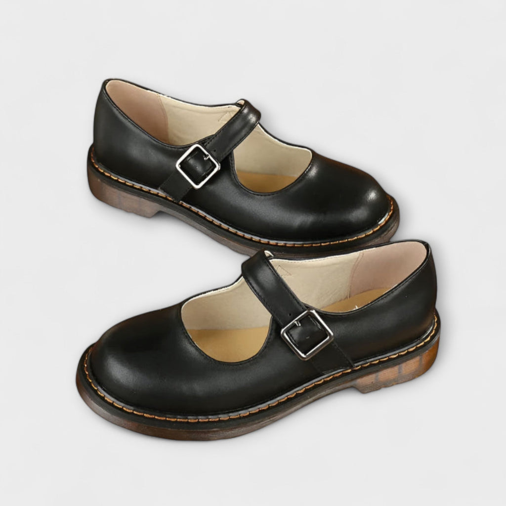 Elegant Women's Mary Jane Shoes with Adjustable Buckle Strap - Comfortable Flat Sole 3