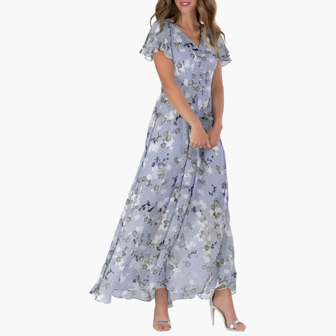 Elegant Women's Midi Dress - Sleeveless Round Neck for Summer or Formal Occasions 1