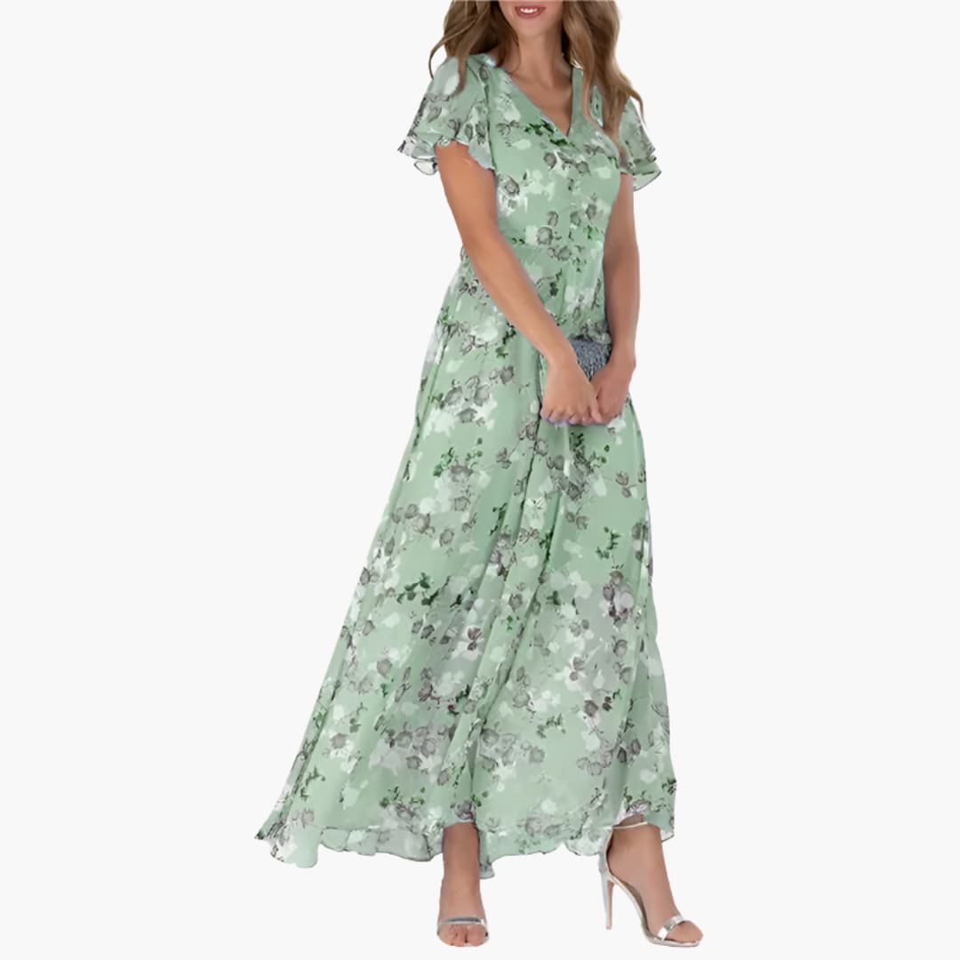 Elegant Women's Midi Dress - Sleeveless Round Neck for Summer or Formal Occasions 2