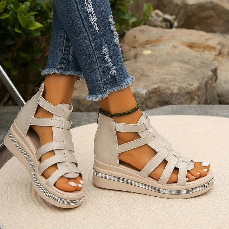 Hannah Comfort Sandals - Women's Rhinestone-Embellished Supportive Footwear 4