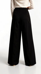 Hazel High-Rise Wide Leg Trousers - Tailored Palazzo Pants with Side Pockets 3