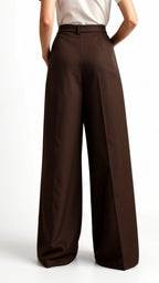 Hazel High-Rise Wide Leg Trousers - Tailored Palazzo Pants with Side Pockets 8