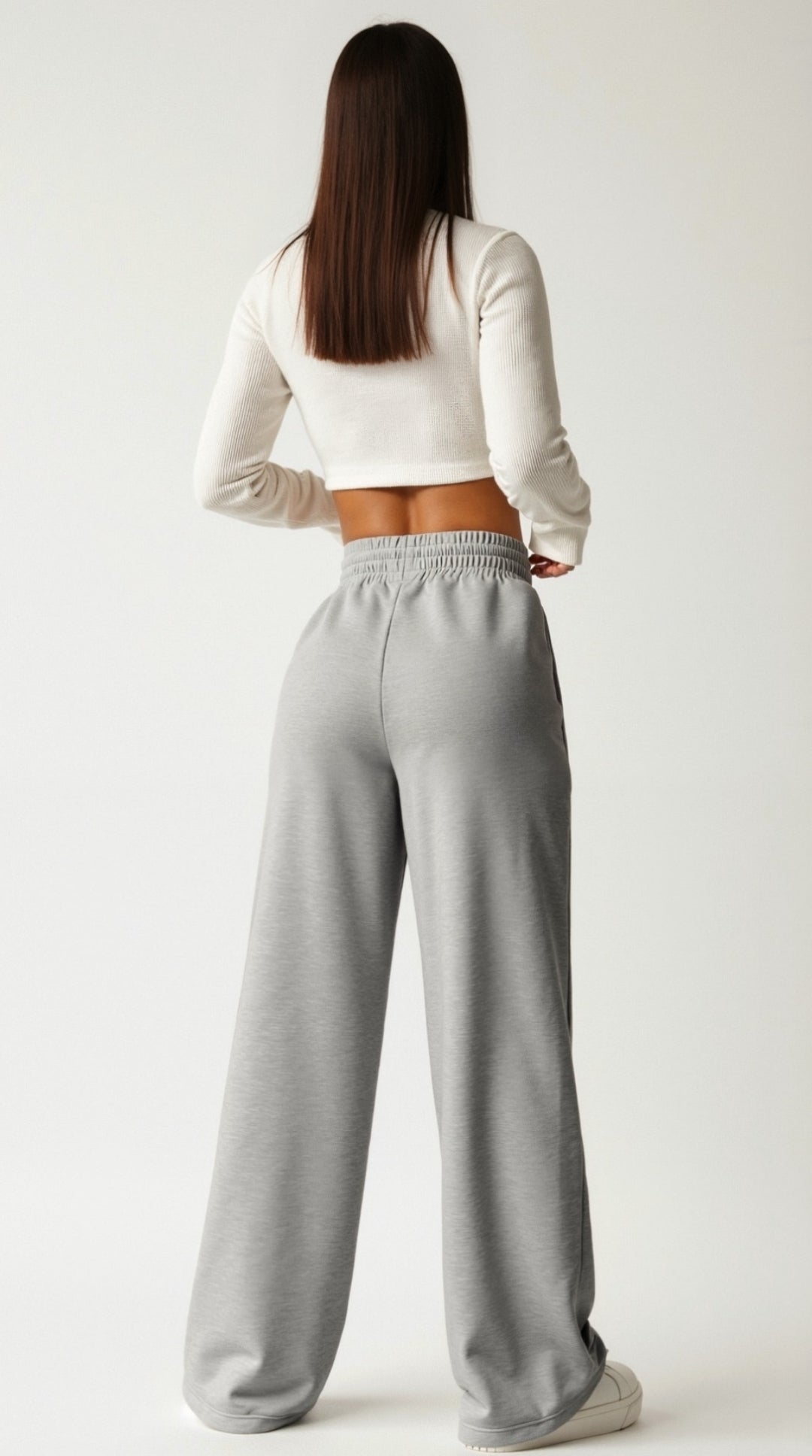 High-Rise Wide Leg Sweatpants for Women - Comfortable & Versatile Loungewear 1