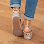 Linda - Comfortable Suede Wedge Sandals for Women with Supportive Wedge Heels 2