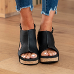 Linda - Comfortable Suede Wedge Sandals for Women with Supportive Wedge Heels 4