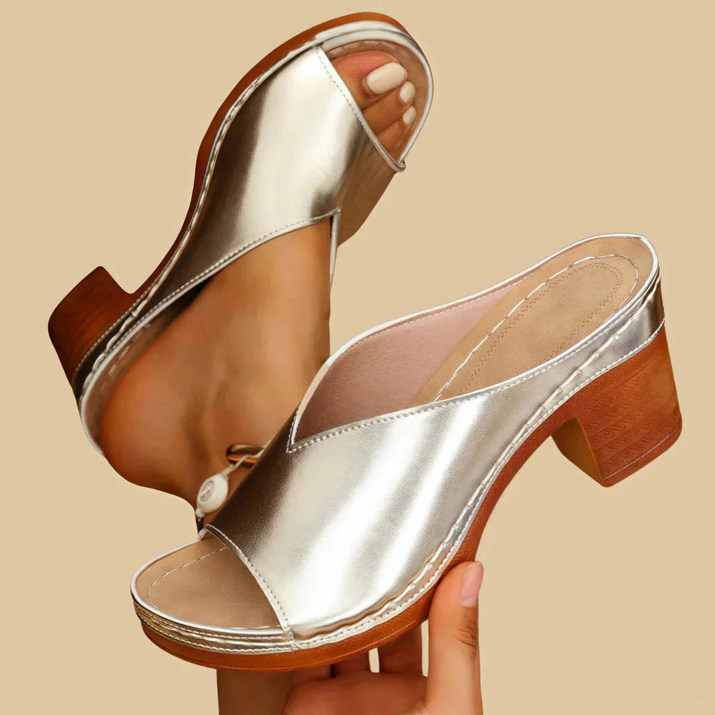 Lisa Women's Orthopedic Sandals with Thick Heel for All-Day Comfort 1