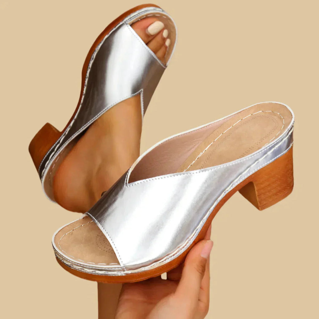 Lisa Women's Orthopedic Sandals with Thick Heel for All-Day Comfort 2