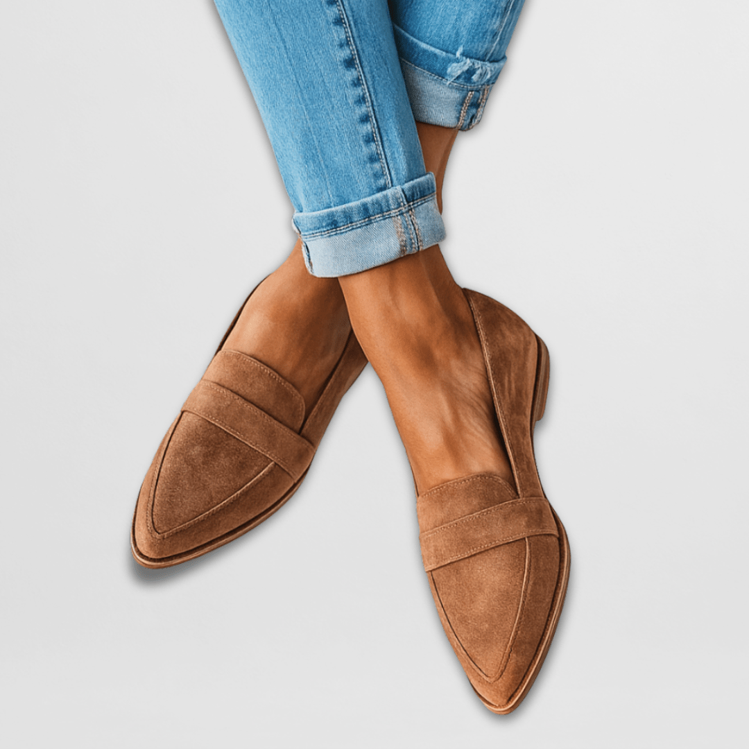 Soft Suede Women's Loafers - Orthopedic Cushioned Comfort for All-Day Wear 0