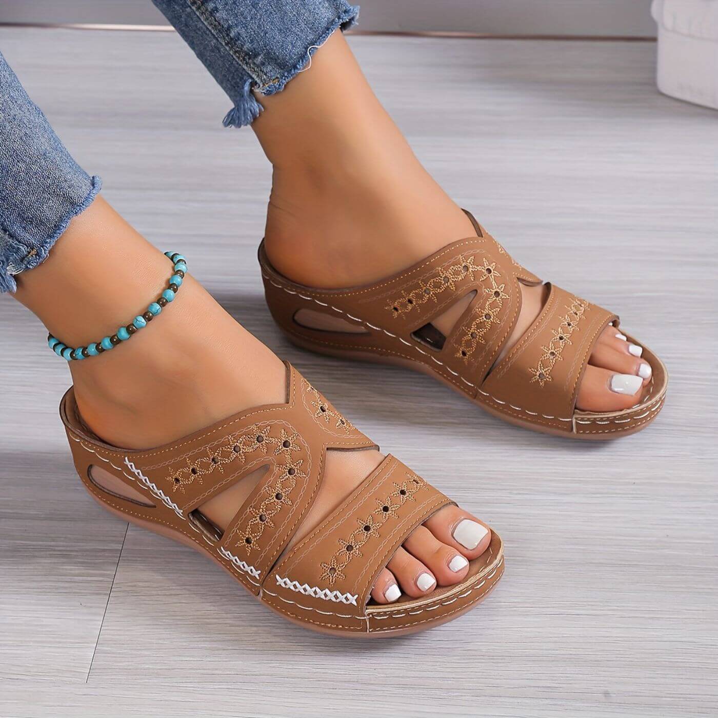 Soleva - Slip-Resistant Orthopedic Sandals for Women with Gel-Infused Sole 3