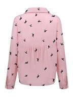 Stylish Mens Shirt - Long Sleeve Printed Button Front Shirt with Functional Closure 5