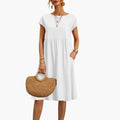 Stylish Women's Casual Summer Dress with Pockets & Short Sleeves 0