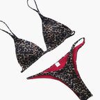 Stylish Women's High-Waisted Leopard Print Bikini Set - Trendy Swimwear for Women 0
