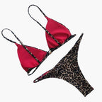 Stylish Women's High-Waisted Leopard Print Bikini Set - Trendy Swimwear for Women 1