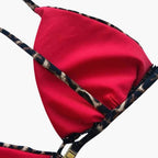 Stylish Women's High-Waisted Leopard Print Bikini Set - Trendy Swimwear for Women 2