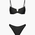 Stylish Women's Push-Up Bikini Set with Brazilian Cut Bottoms - Adjustable Straps 0
