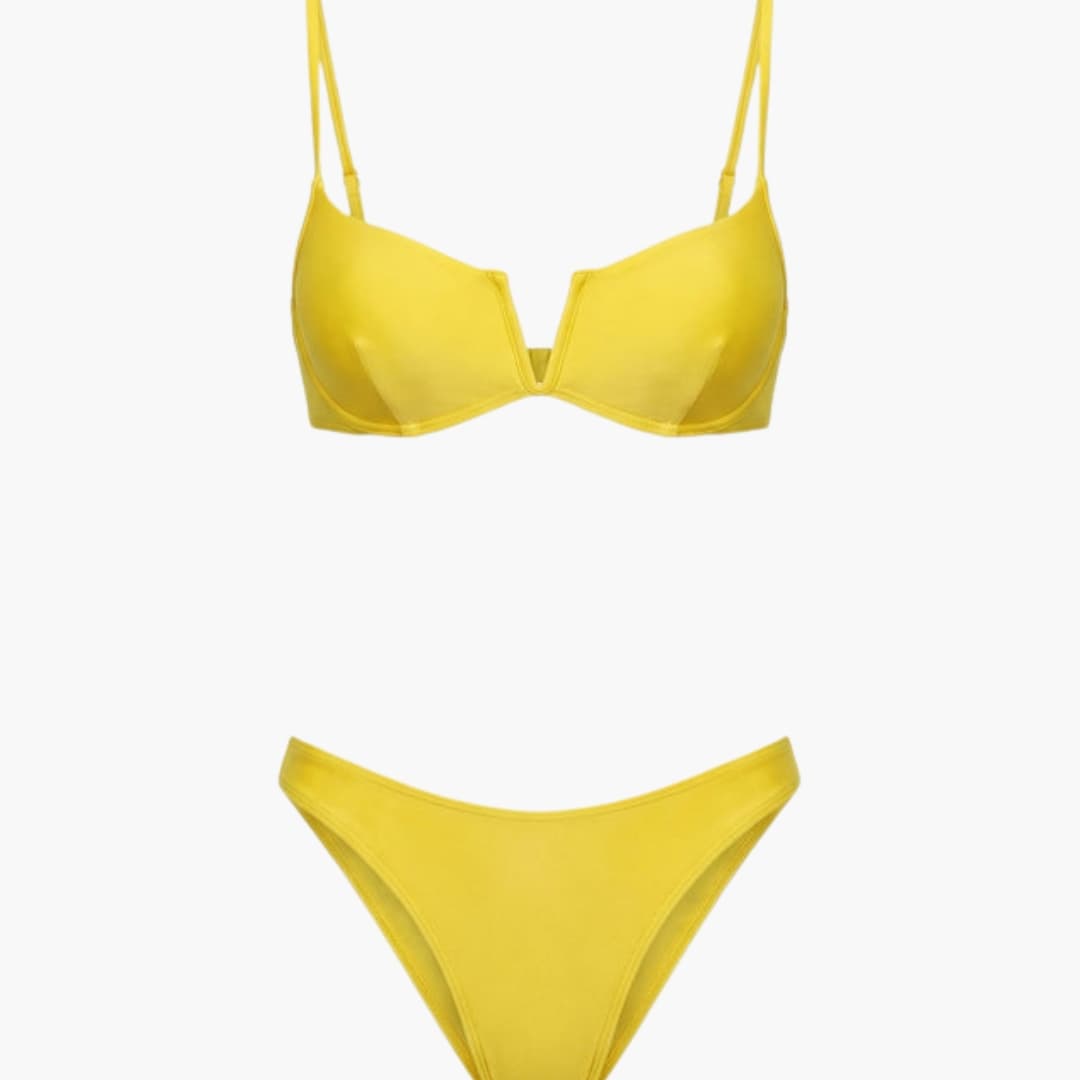 Stylish Women's Push-Up Bikini Set with Brazilian Cut Bottoms - Adjustable Straps 2