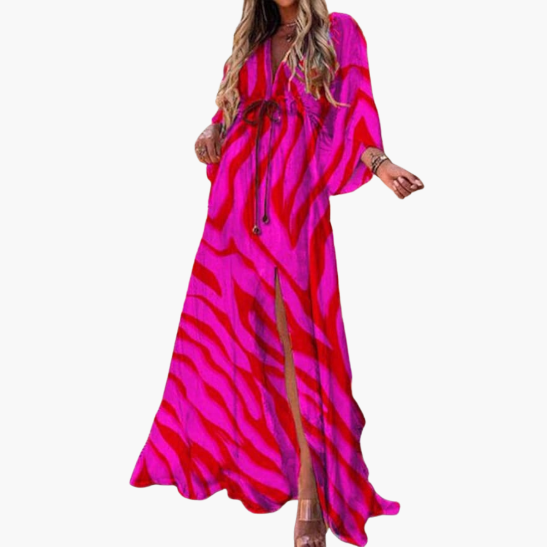 Vibrant Floral Maxi Dress - Lightweight Summer Dress for Women, Plus Size Available 2