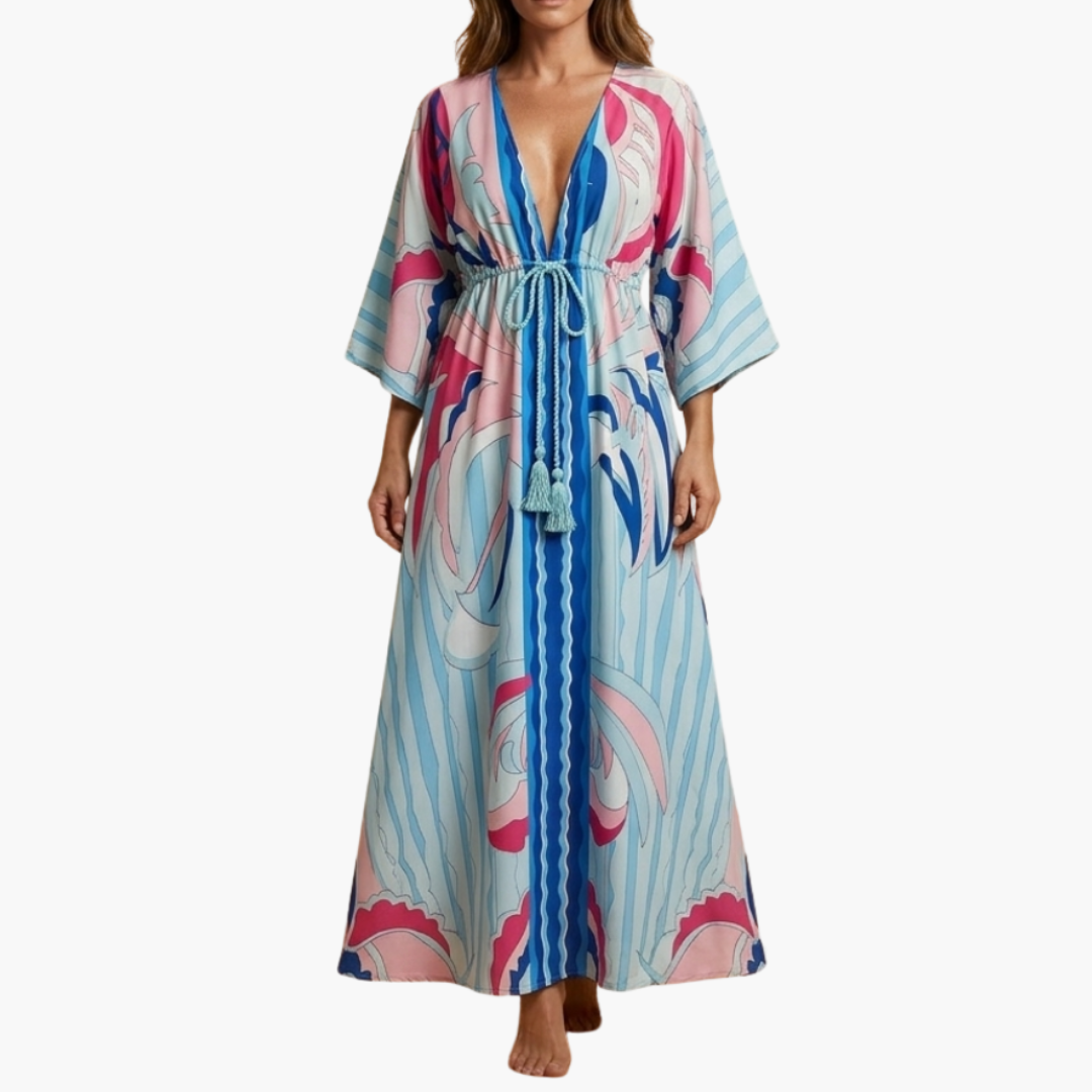 Vibrant Floral Maxi Dress - Lightweight Summer Dress for Women, Plus Size Available 8